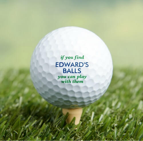 If You Find Edward's Balls Funny Golf Ball Set