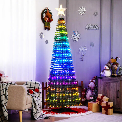 6.2' Lighted Collapsible Christmas Tree