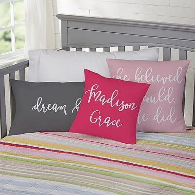 Personalized Throw Pillow for 11 Year Old Girls