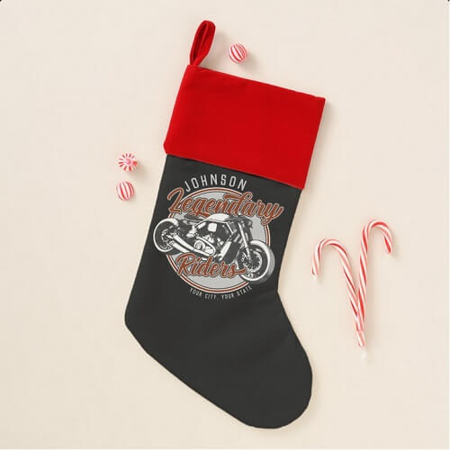 Personalized Legendary Riders Christmas Stocking