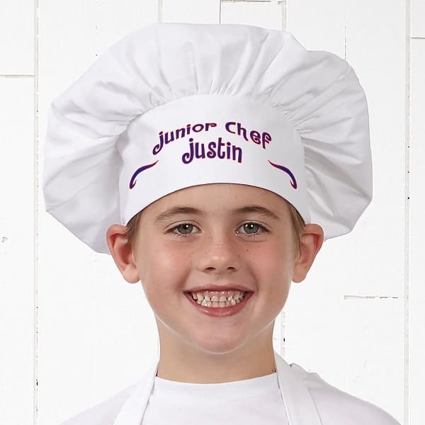 Junior Chef Personalized Chef Hat - Gifts for Young Chefs
