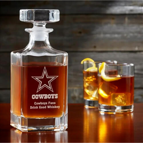 Dallas Cowboys Personalized Decanter