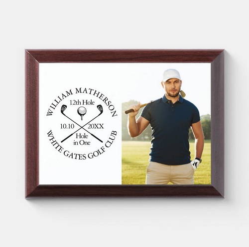 Personalized Hole-In-One Award Plaque