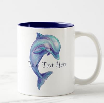 Blue Dolphin Mug