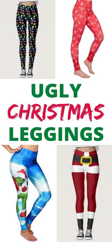 15 Ugly Christmas Leggings Yule Love!