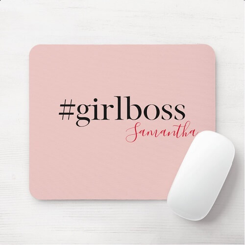 Girl Boss Mouse Pad