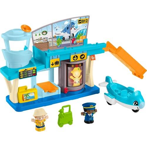 Fisher-Price Little People Toys Everyday Adventures Airport Playset