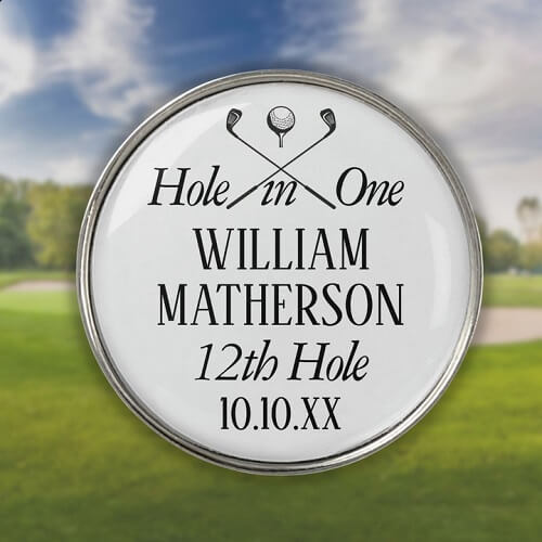 Hole in One Personalized Golf Ball Marker