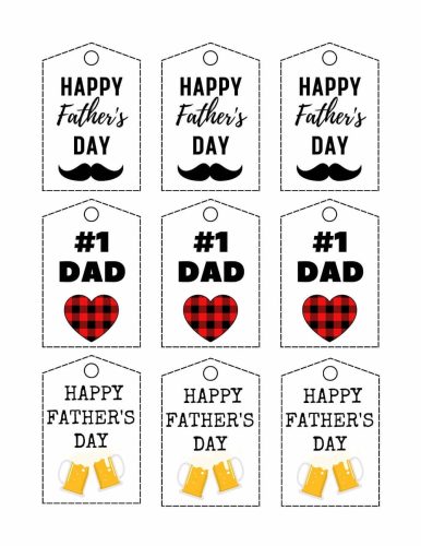 Free Printable Father's Day Gift Tags