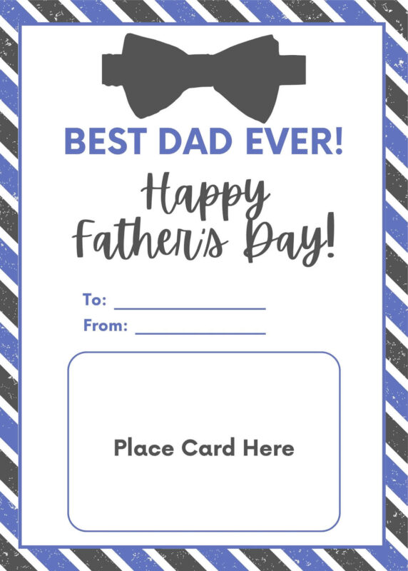 Bowtie Father's Day Gift Card Holder