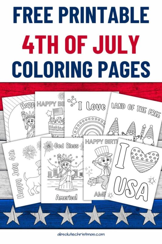 Free Printable 4th of July Coloring Pages pin 1