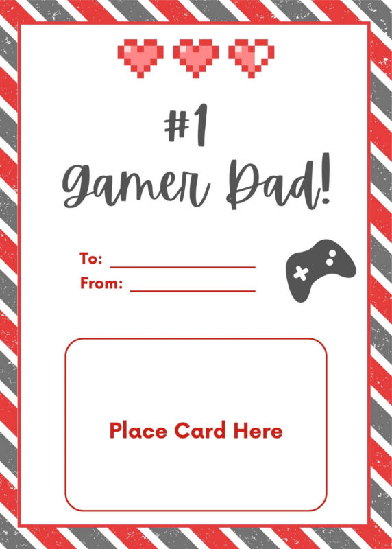 Gamer Father's Day Gift Card Holder