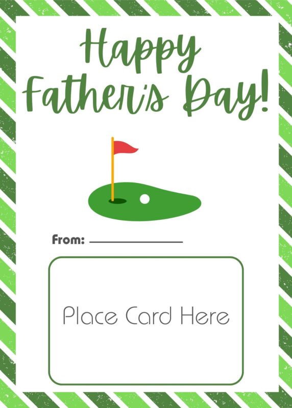 Golf Gift Card Holder