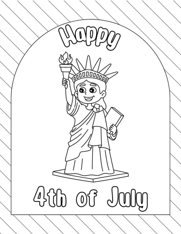 Happy 4th Of July Statue of Liberty