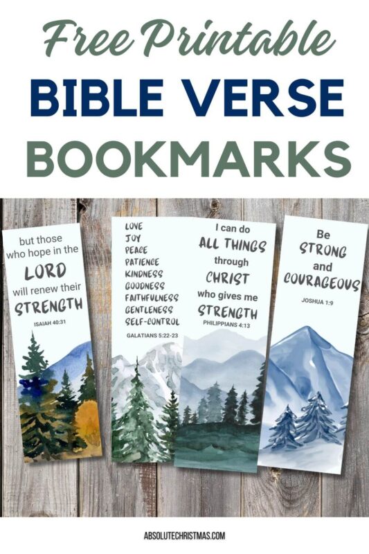 Printable Bookmarks Bible Verse