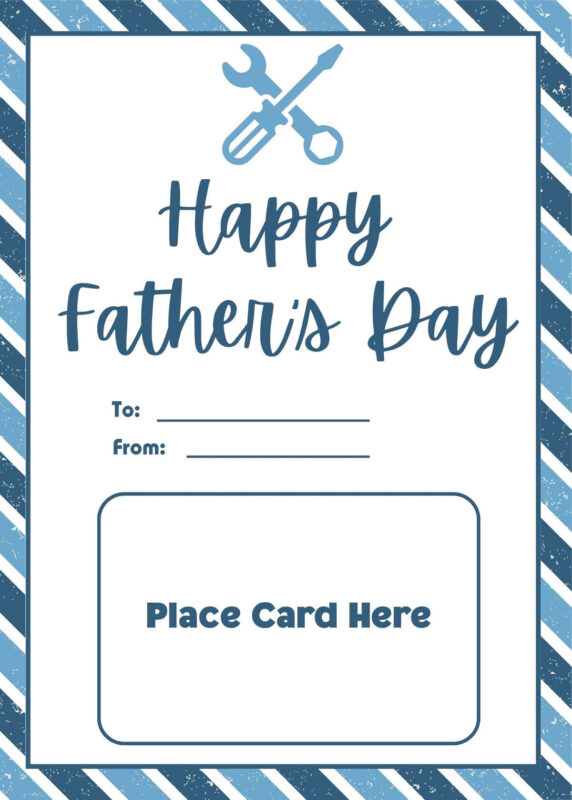 Tools Father's Day Gift Card Holder