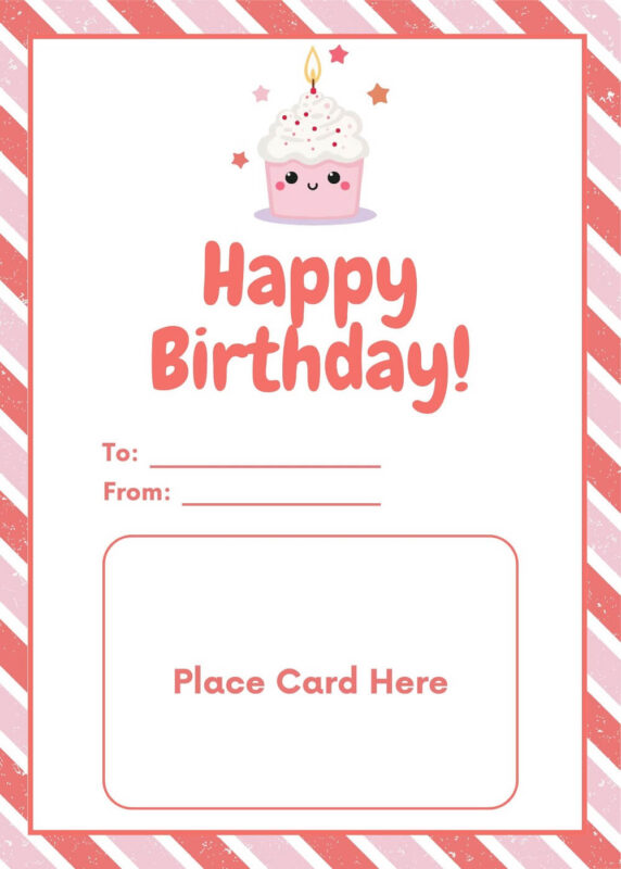 Kawaii Birthday Gift Card Holder