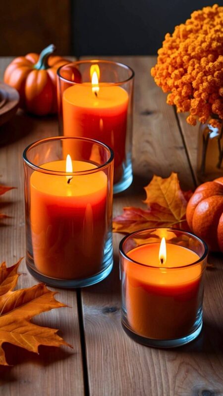 Autumn Candle Aesthetic