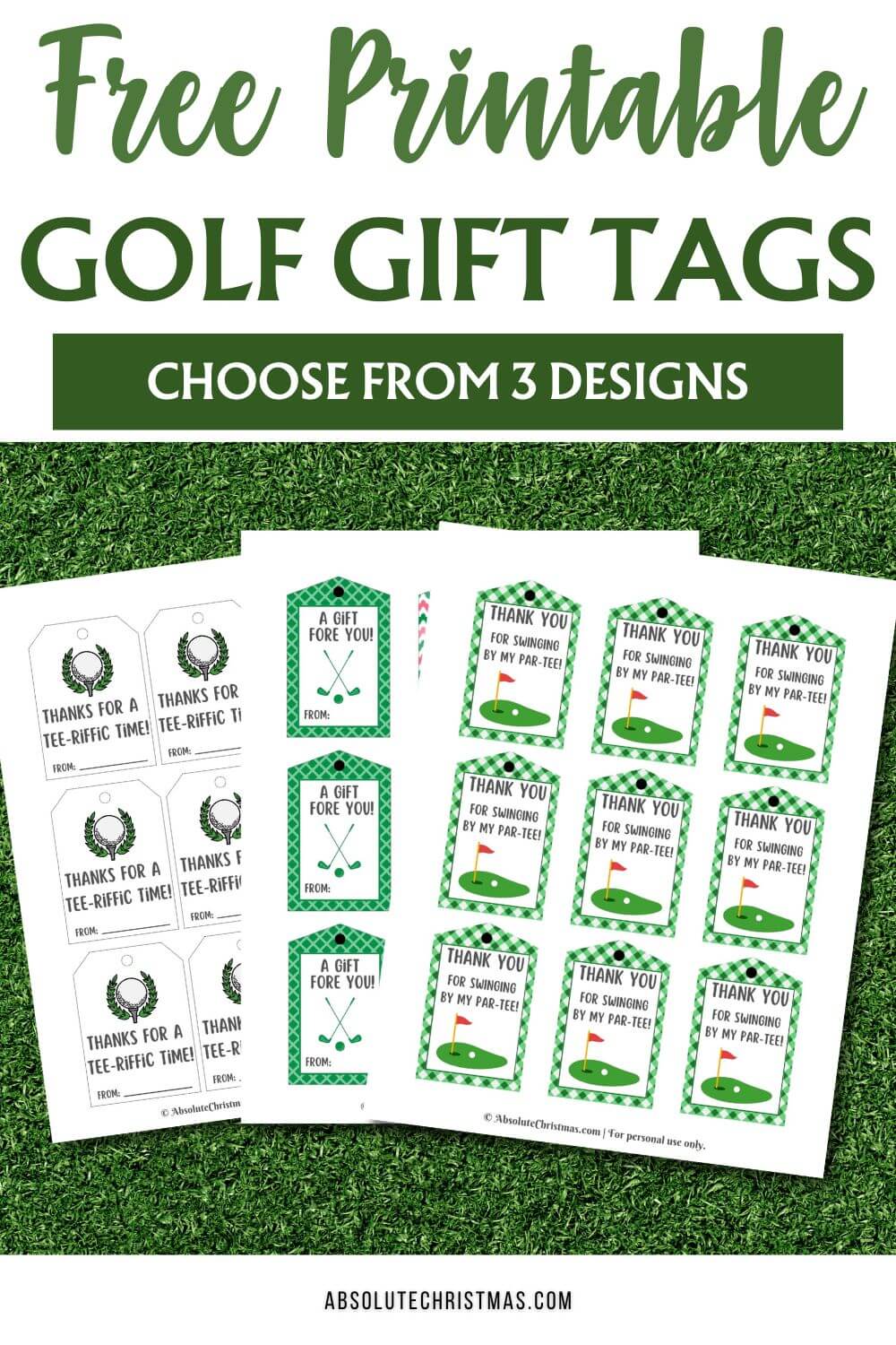 Free Printable Golf Gift Tags Pin 1