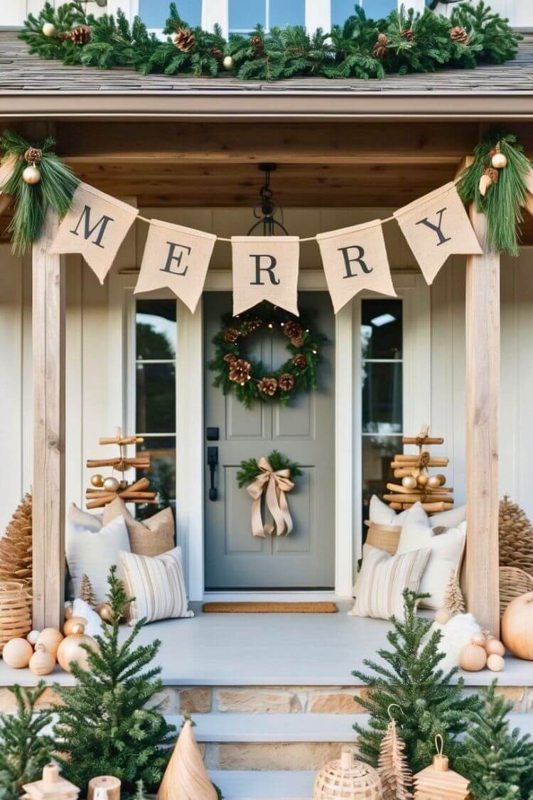 Burlap Christmas Banners