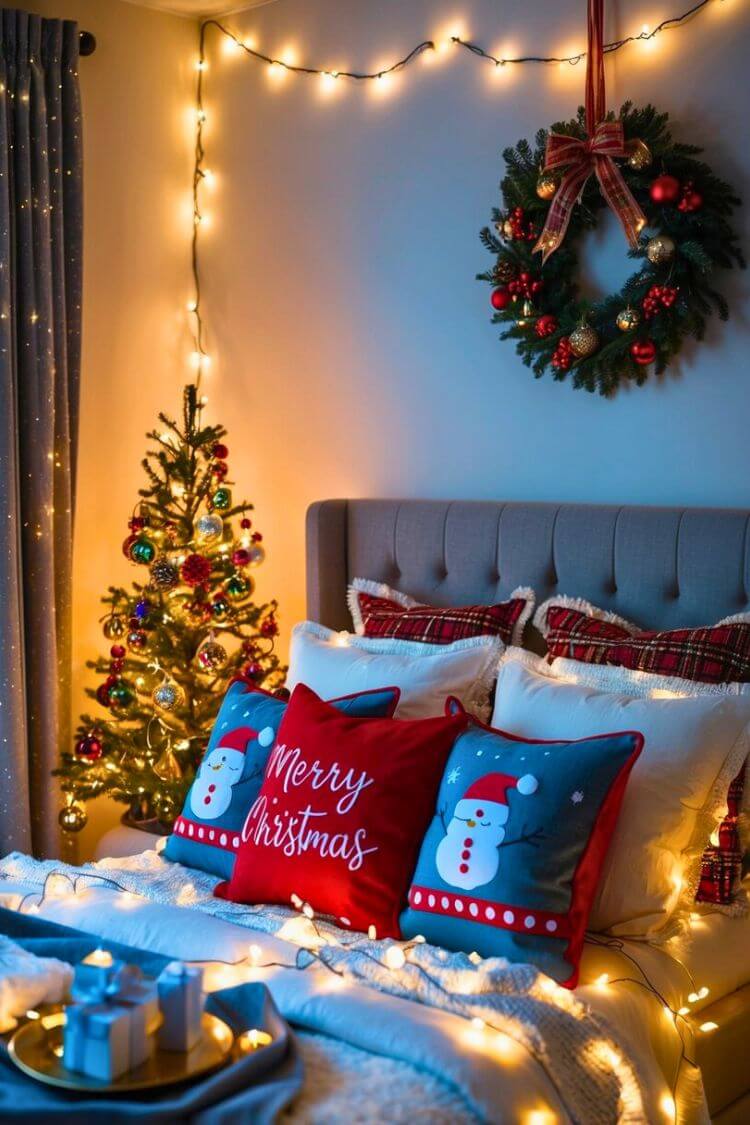 Christmas-Themed Pillow Covers