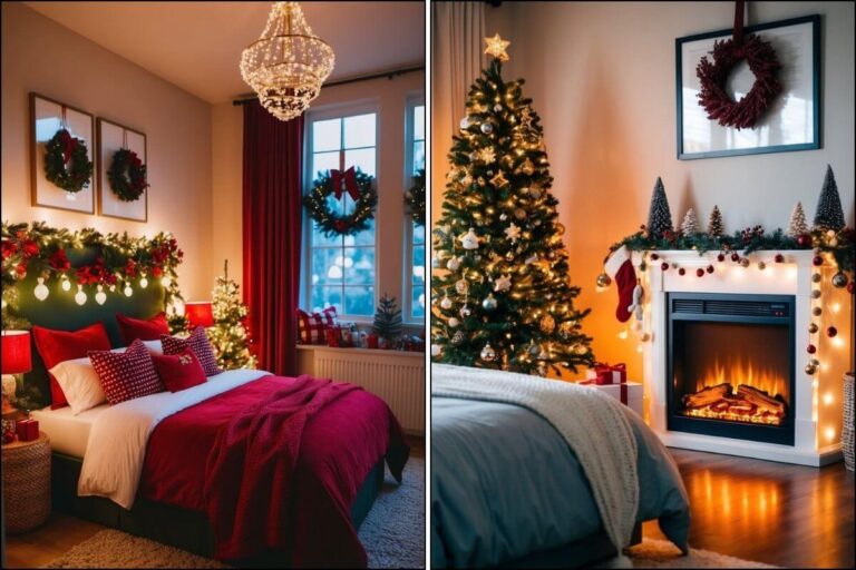 Simple Cozy Christmas Bedroom Ideas