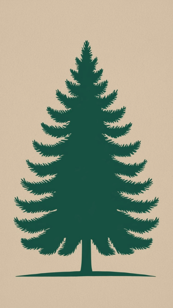 Simple Pine Tree Silhouette