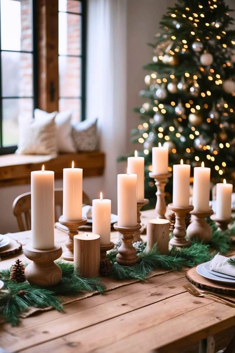 Wooden Candle Holders