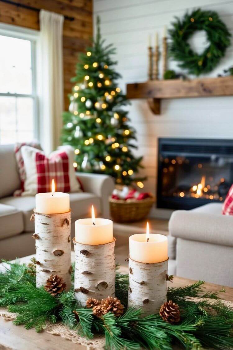 Birch Bark Candles