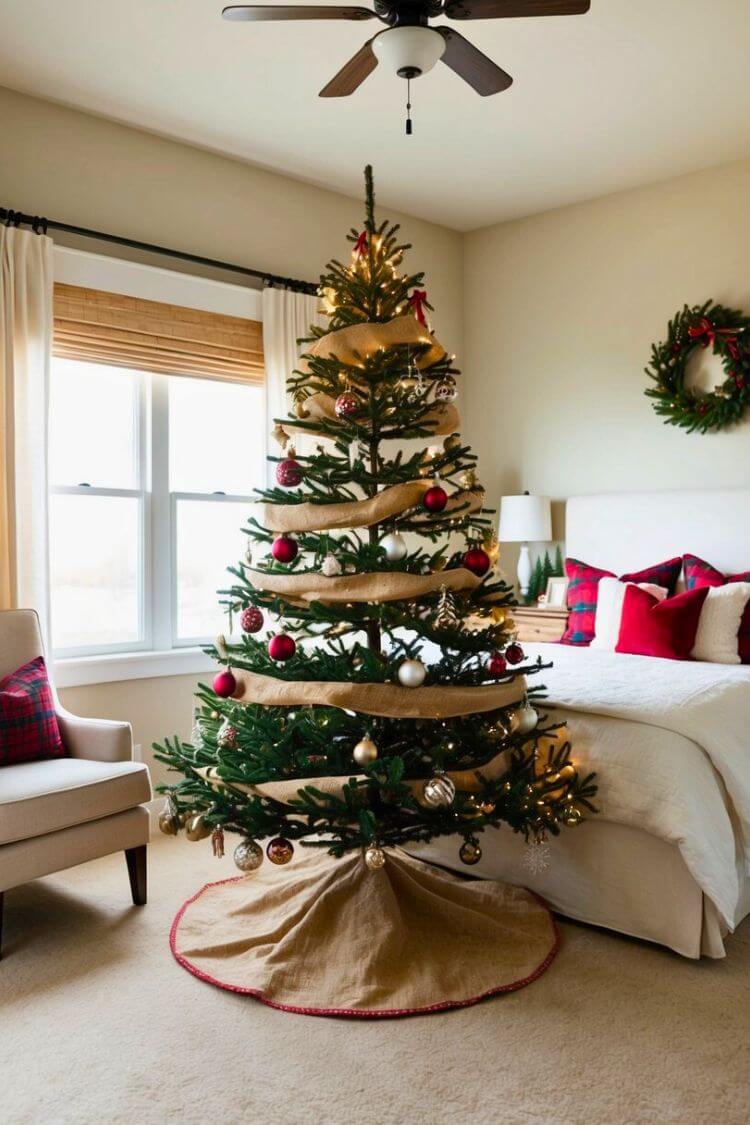 Burlap Christmas Tree Skirt