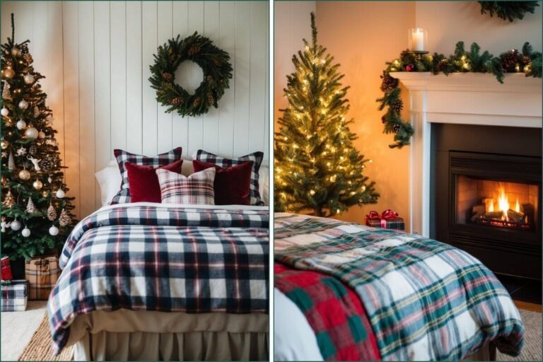 Cottage Christmas Bedroom Decor Ideas featured image