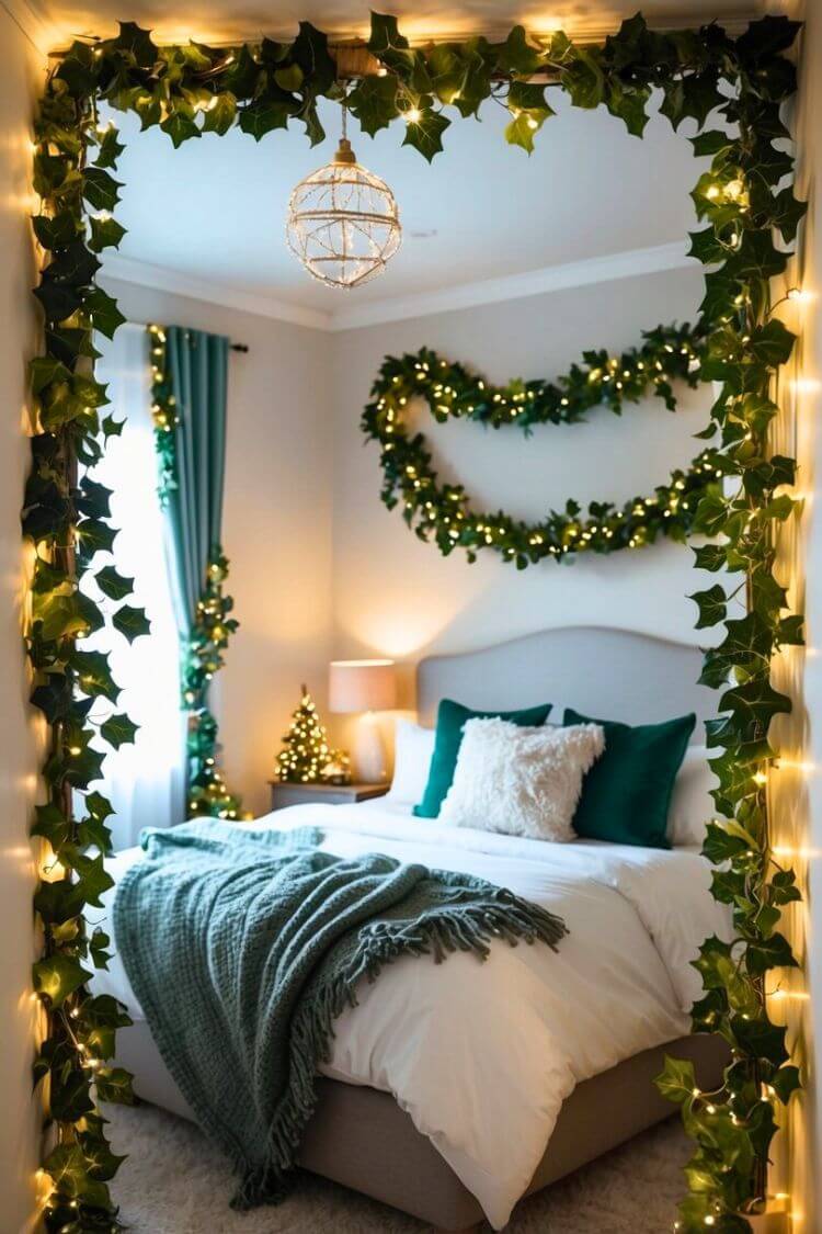 Ivy Garland with Fairy Lights