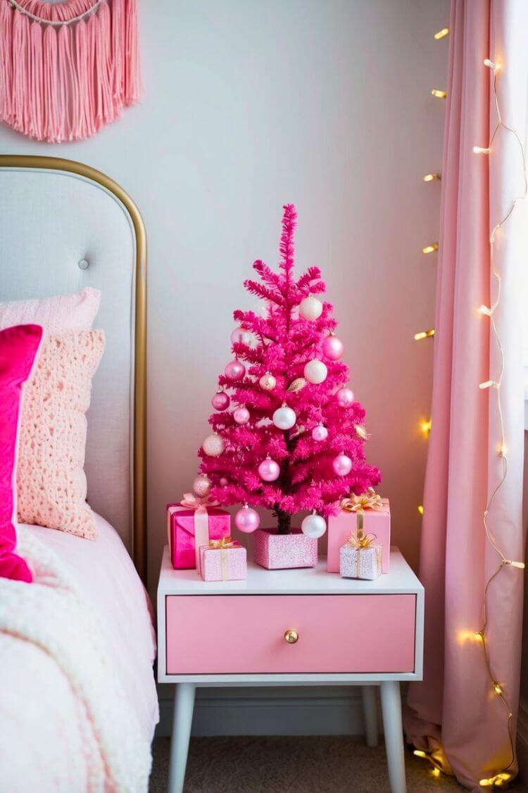 Pink Mini Christmas Tree