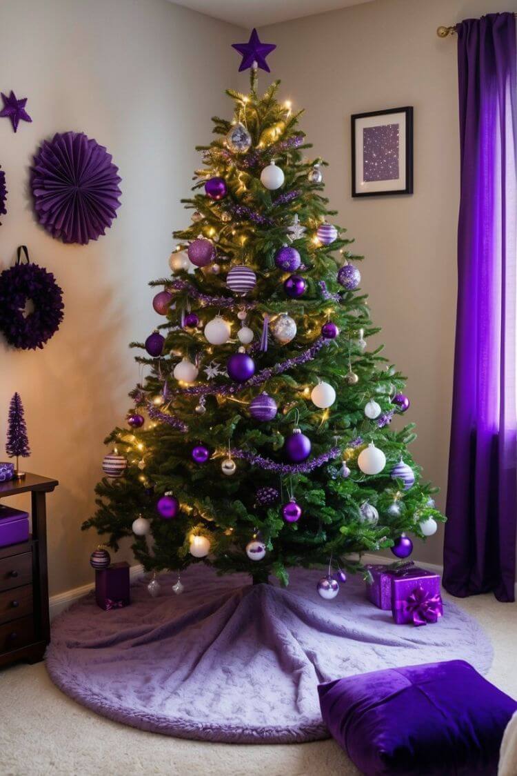 Purple Plush Tree Skirt