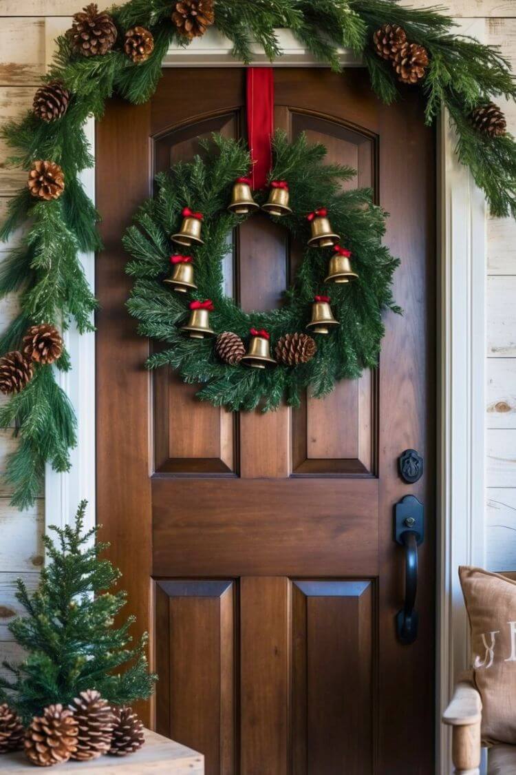 Rustic Jingle Bell Wreath