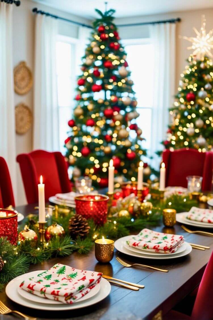 Christmas-patterned Dish Towels