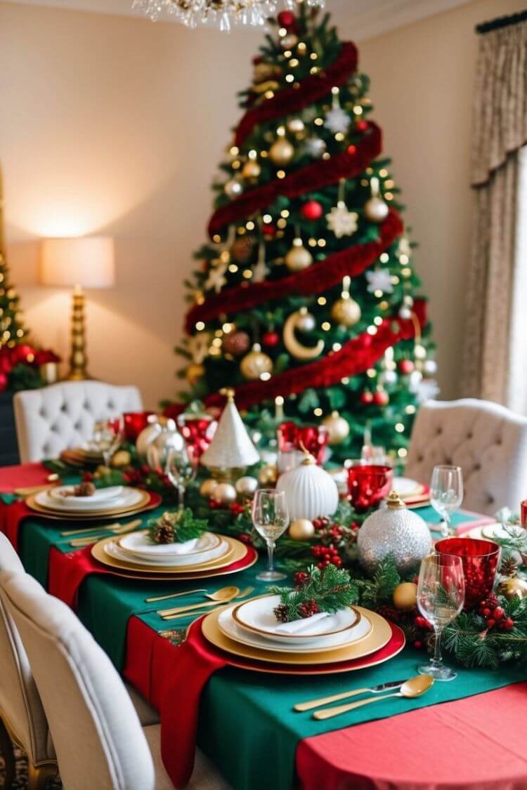 Christmas-themed Tablecloth