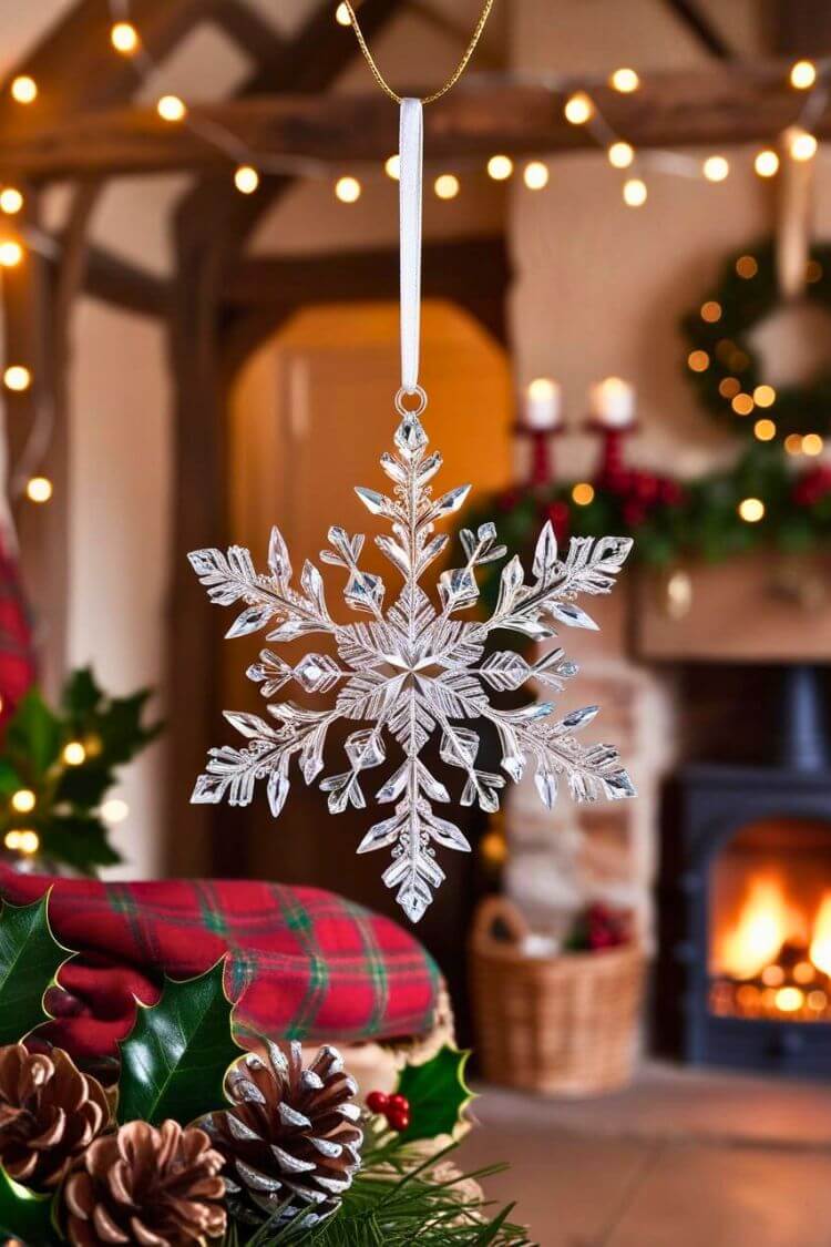 Crystal Snowflake Ornaments