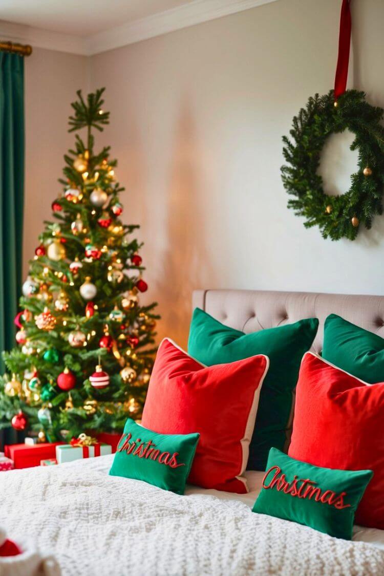 Festive Christmas Pillow Set