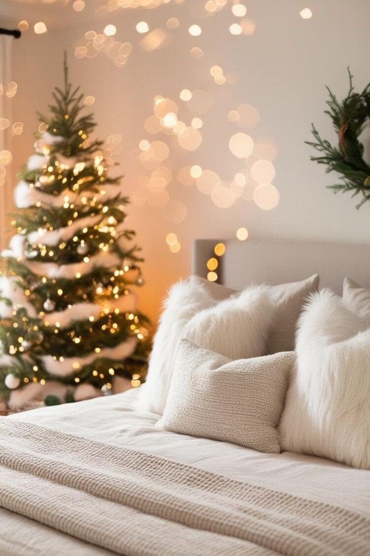 Fluffy White Throw Pillows