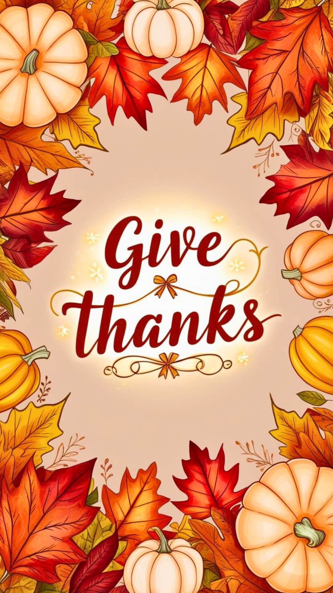 Give Thanks Phone Wallpaper 1