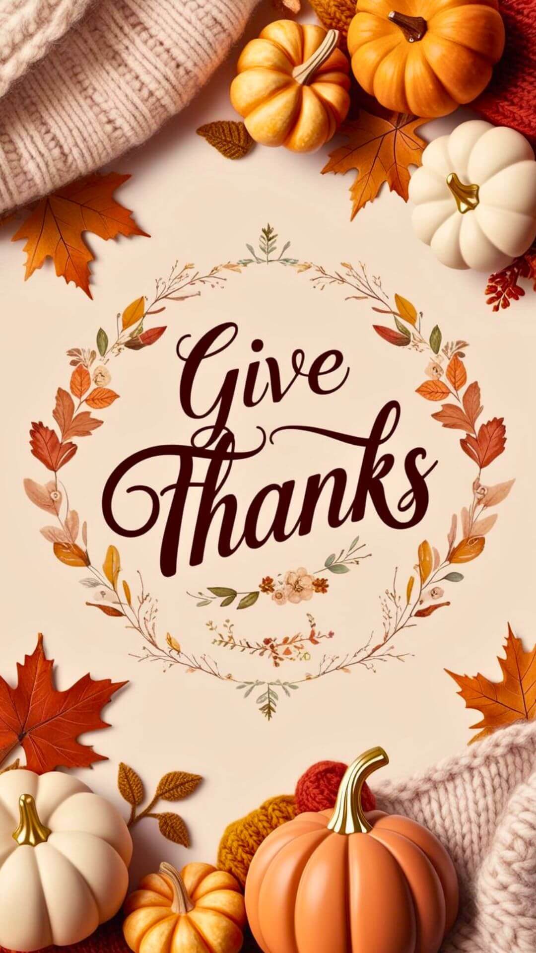 Give Thanks Phone Wallpaper 2