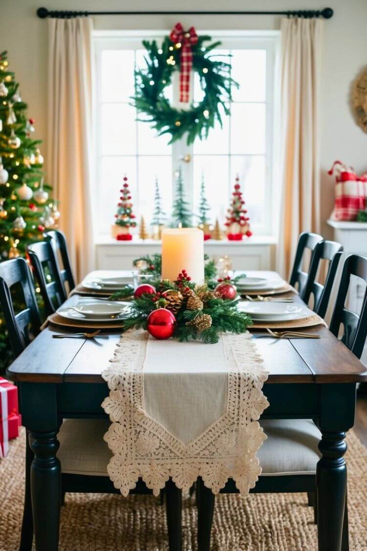 Ivory Lace Table Runner