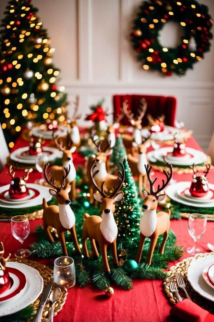 Reindeer Table Figurines