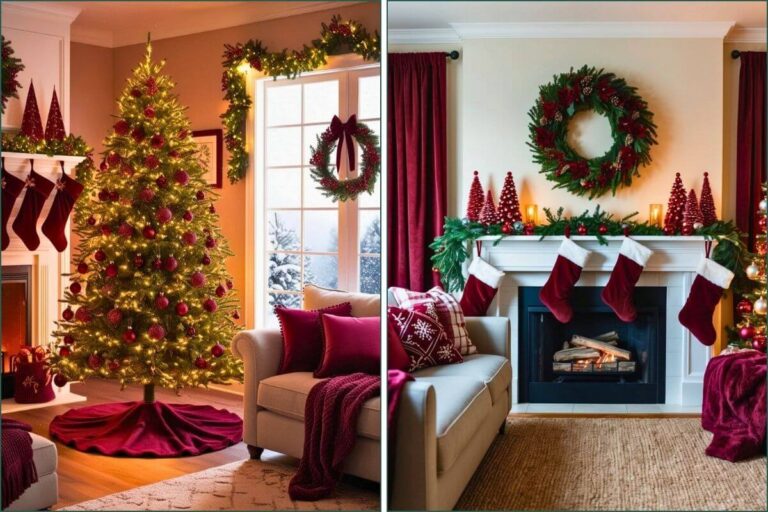 Burgundy Christmas Decor Ideas featured image