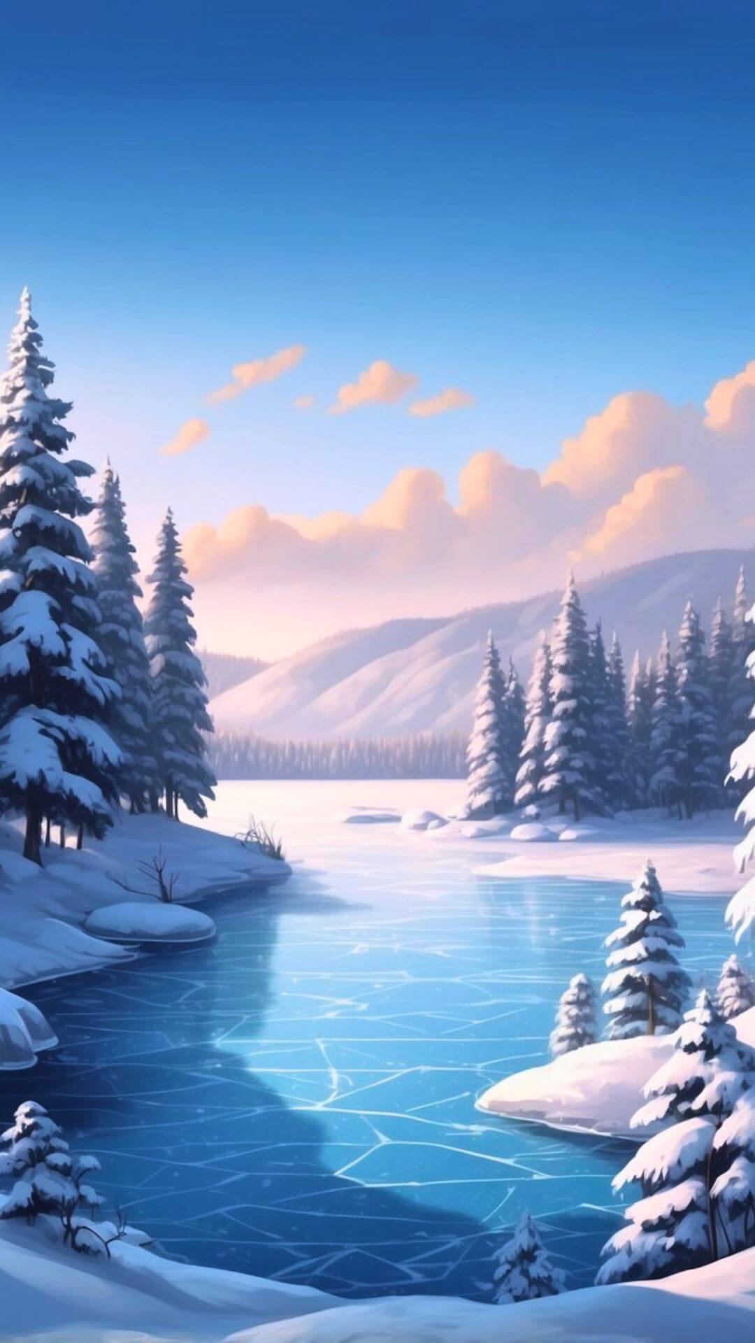 Frozen Lake Serenity