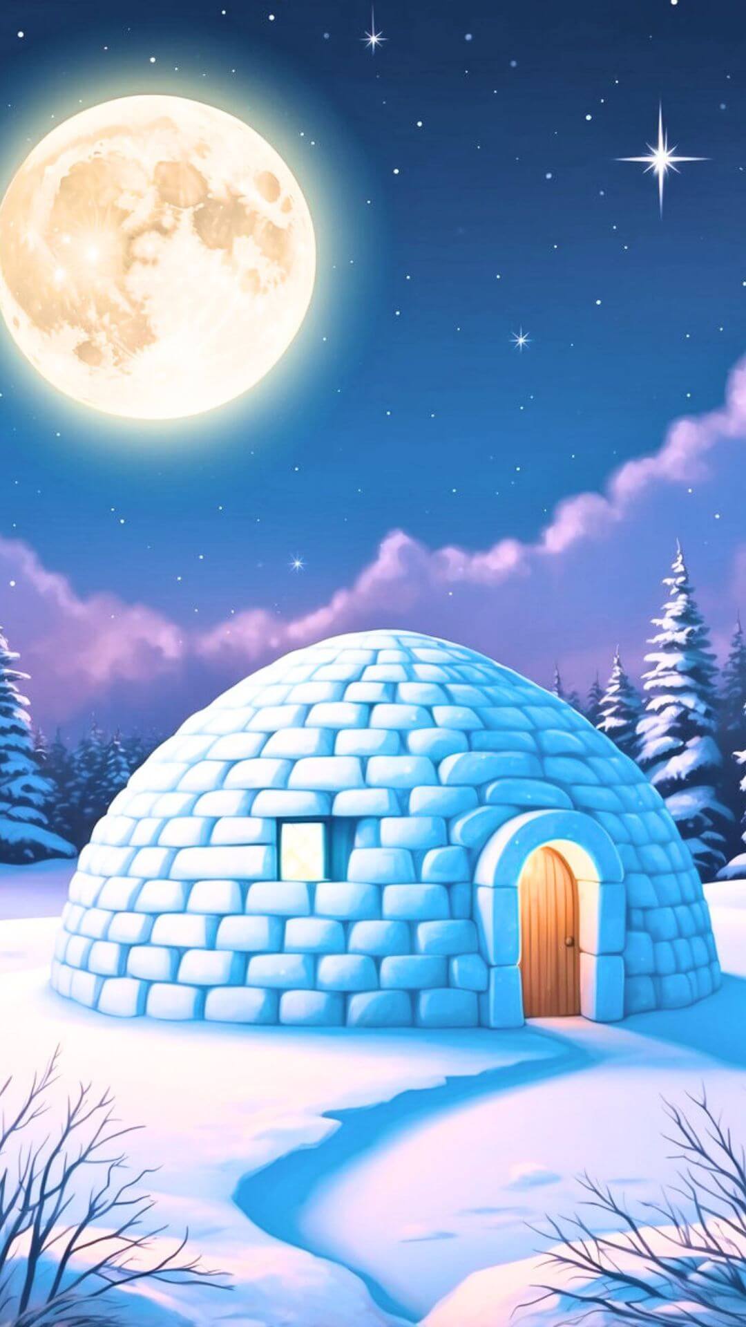 Igloo in Moonlight