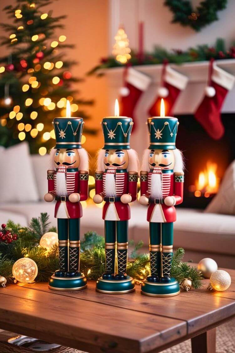 Nutcracker Candle Holders