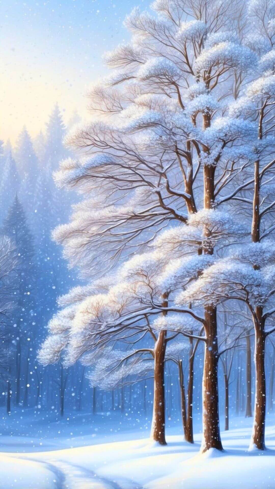 Snow-Covered Trees