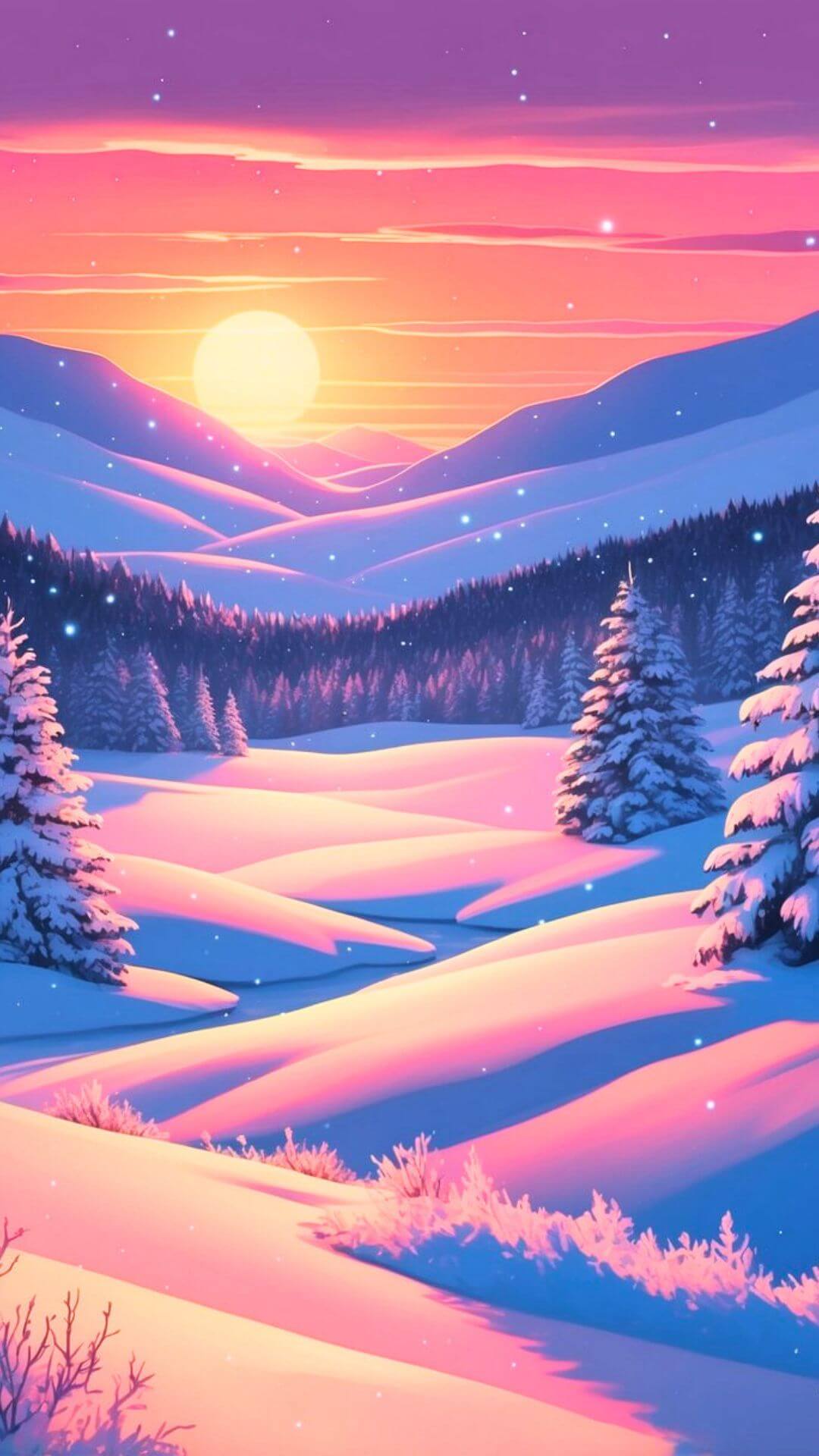 Winter Sunset Glow